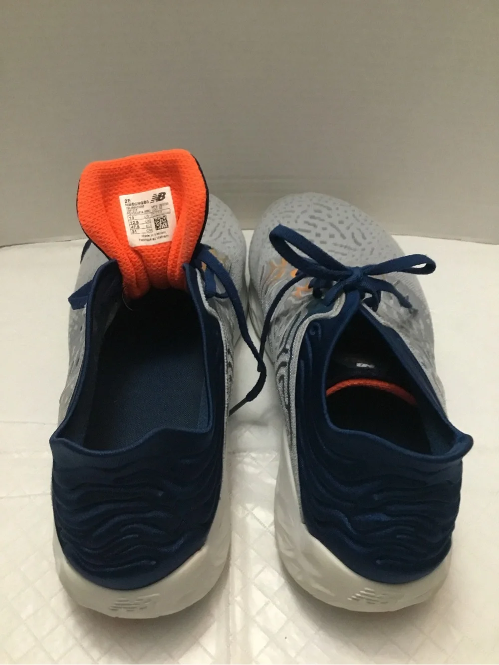 Men's New Balance Gray and Navy Performance Running Shoes size 13